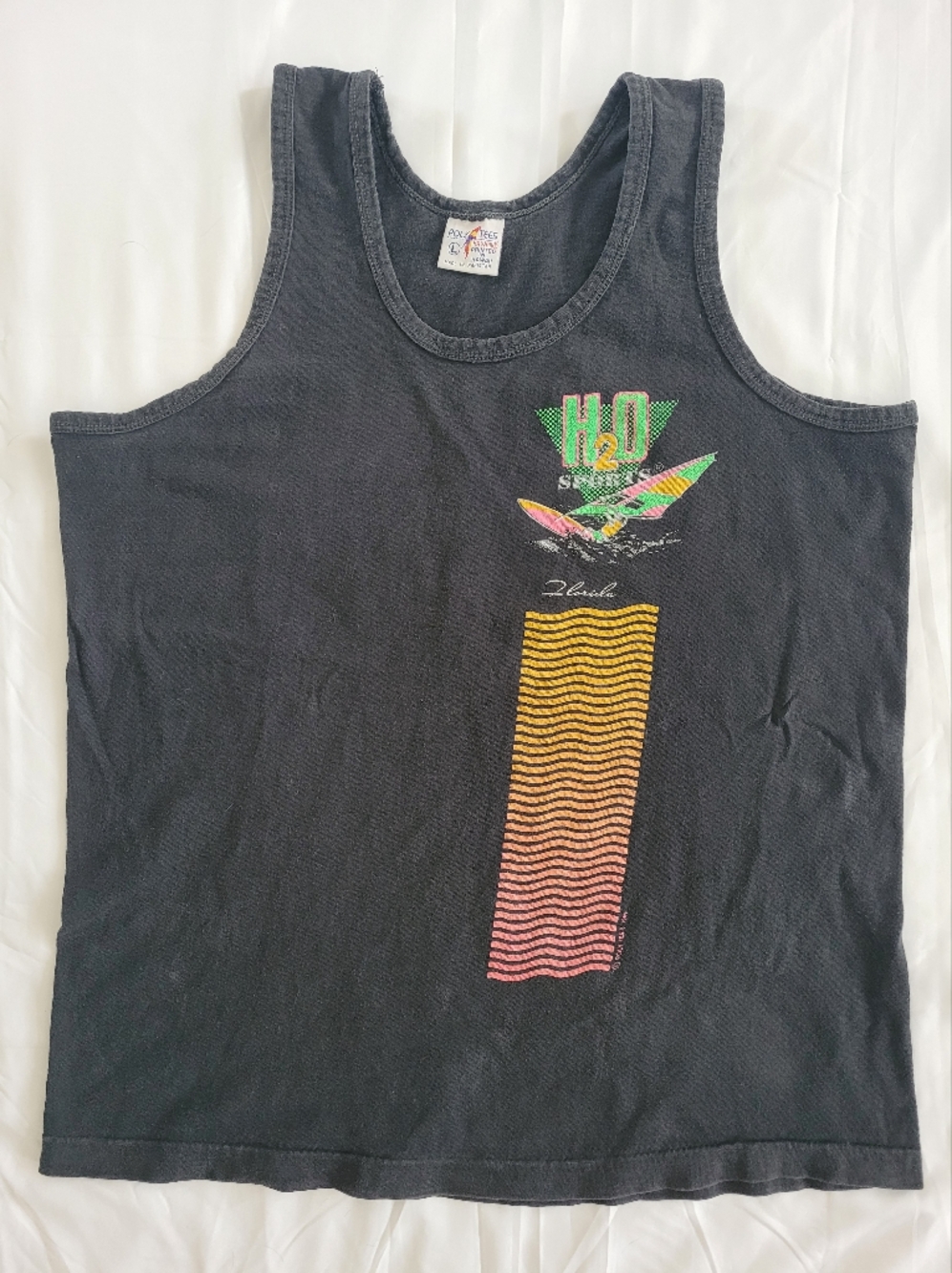 Vintage POLY🦜TEES 1989 H2o SPORTS Muscle Shirt